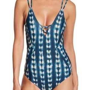 NWT Tori Praver “Merci” One Piece Bathing Suit